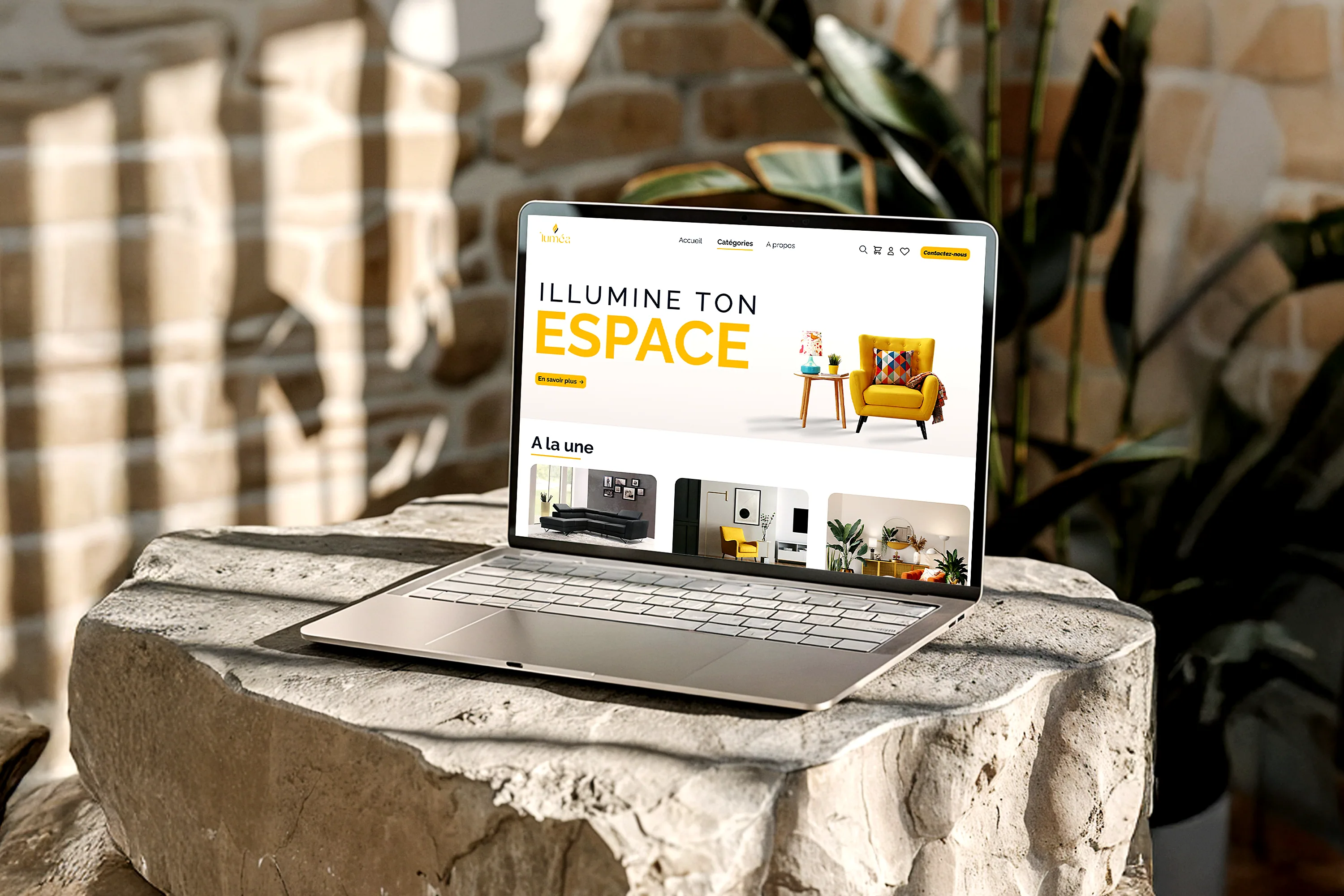 Luméa — Macbook mockup